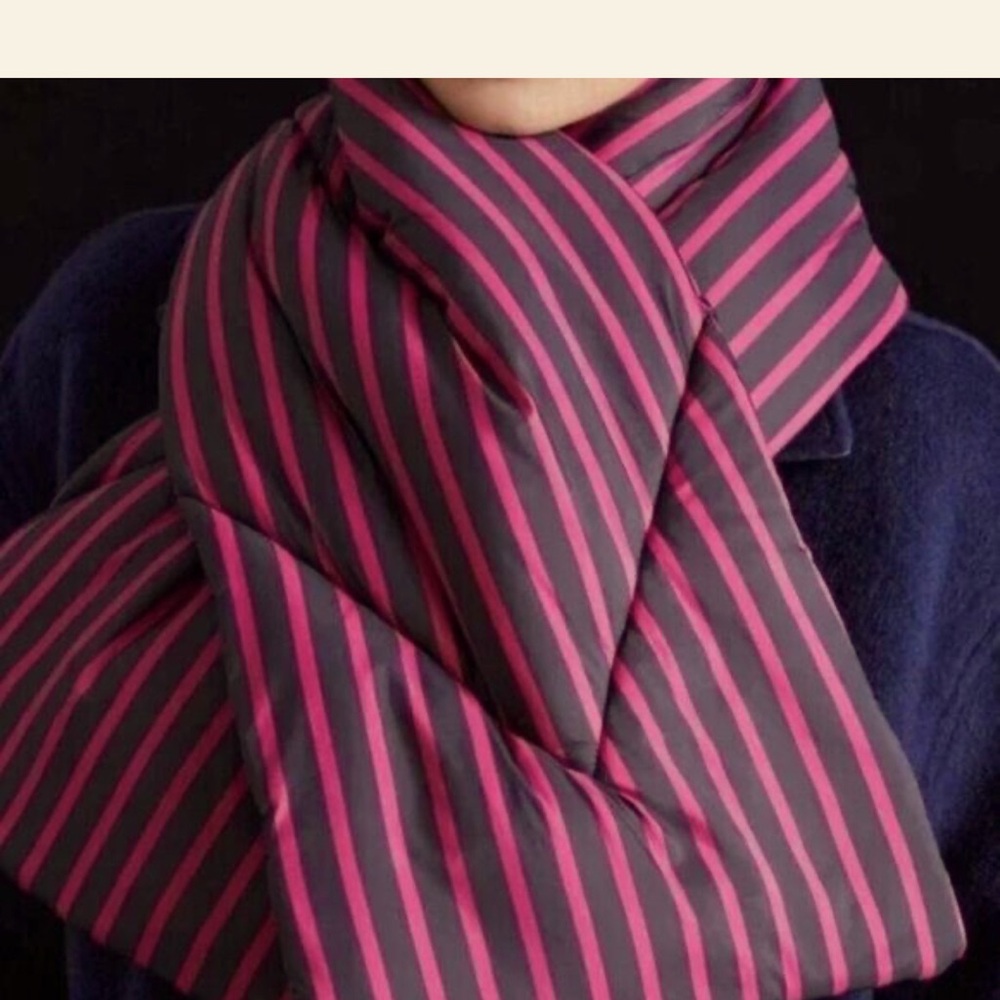 Maeve Anthropologie Striped Puffer Scarf-